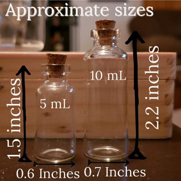 Glowing Halloween Crystal Mini Bottle Ornament (with mini glowsticks) - Picture 6 of 6